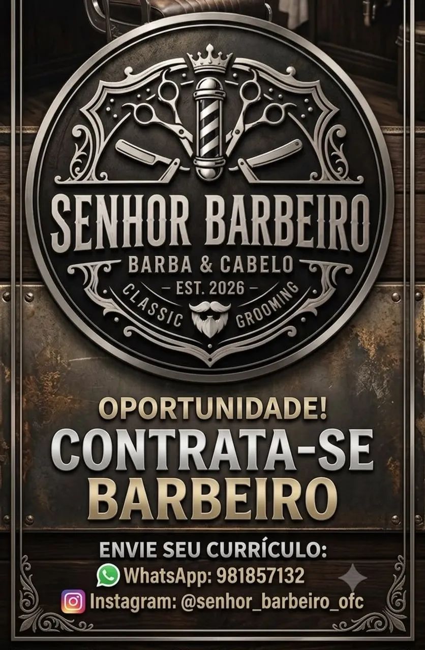 Contrata-se Barbeiro
