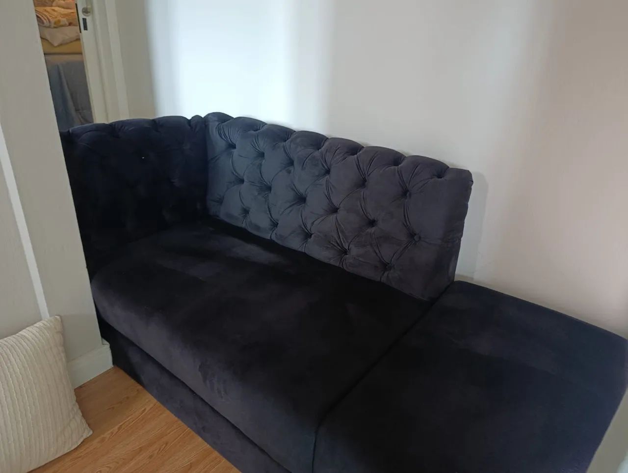 Sofá Divã Veludo Suede - 175x80 - Foto 2