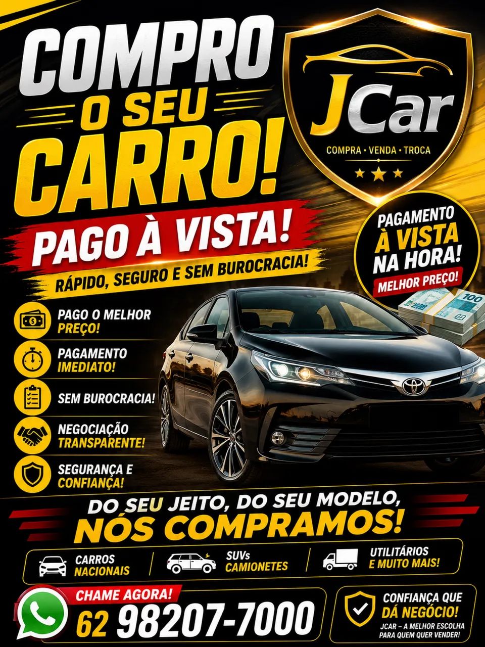 Compramos seu carro pagamos a vista 
