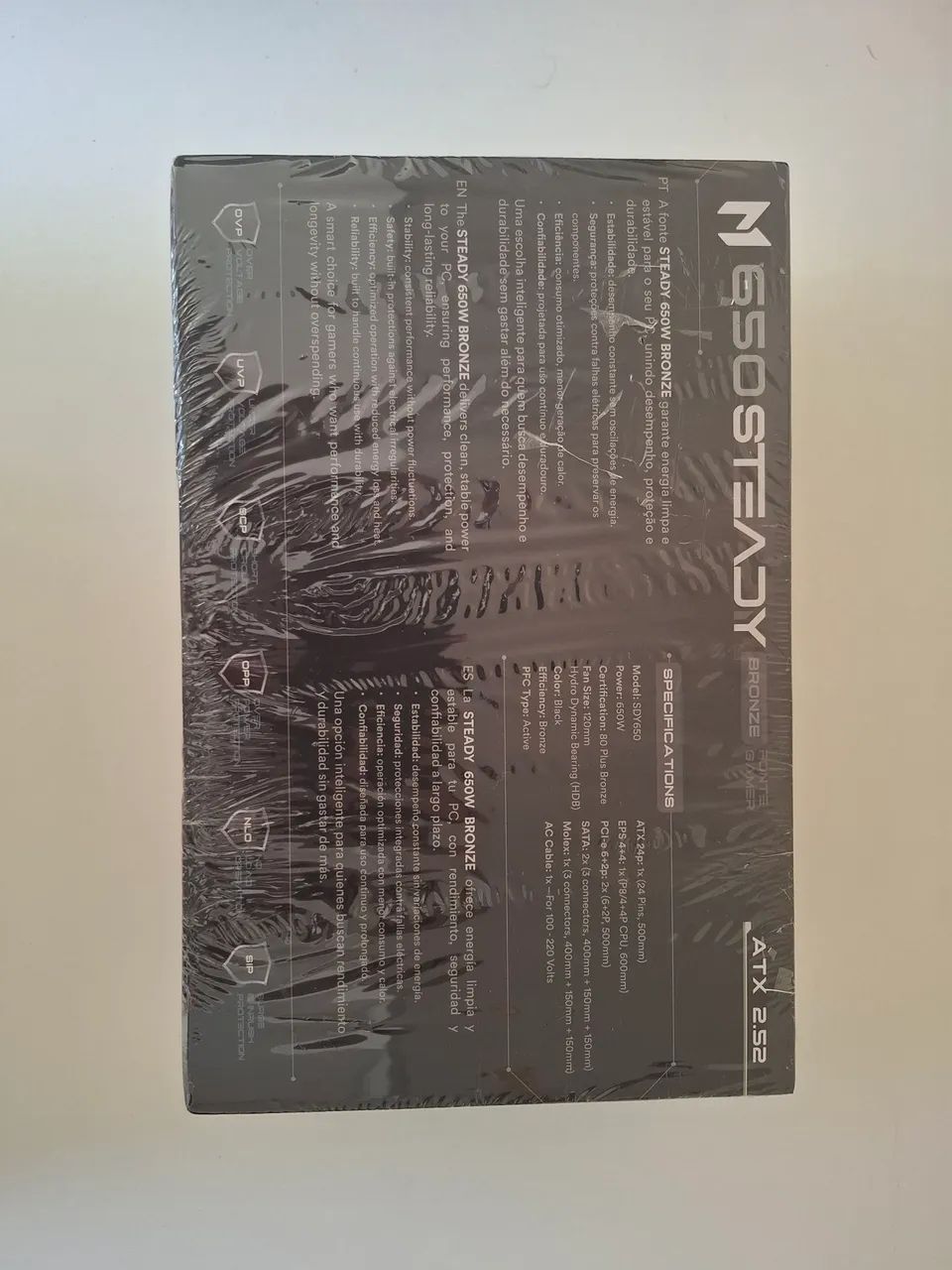 Fonte 650W Bronze 80 Plus Bronze, Mach 1 Steady - Nova/Lacrada - Foto 2