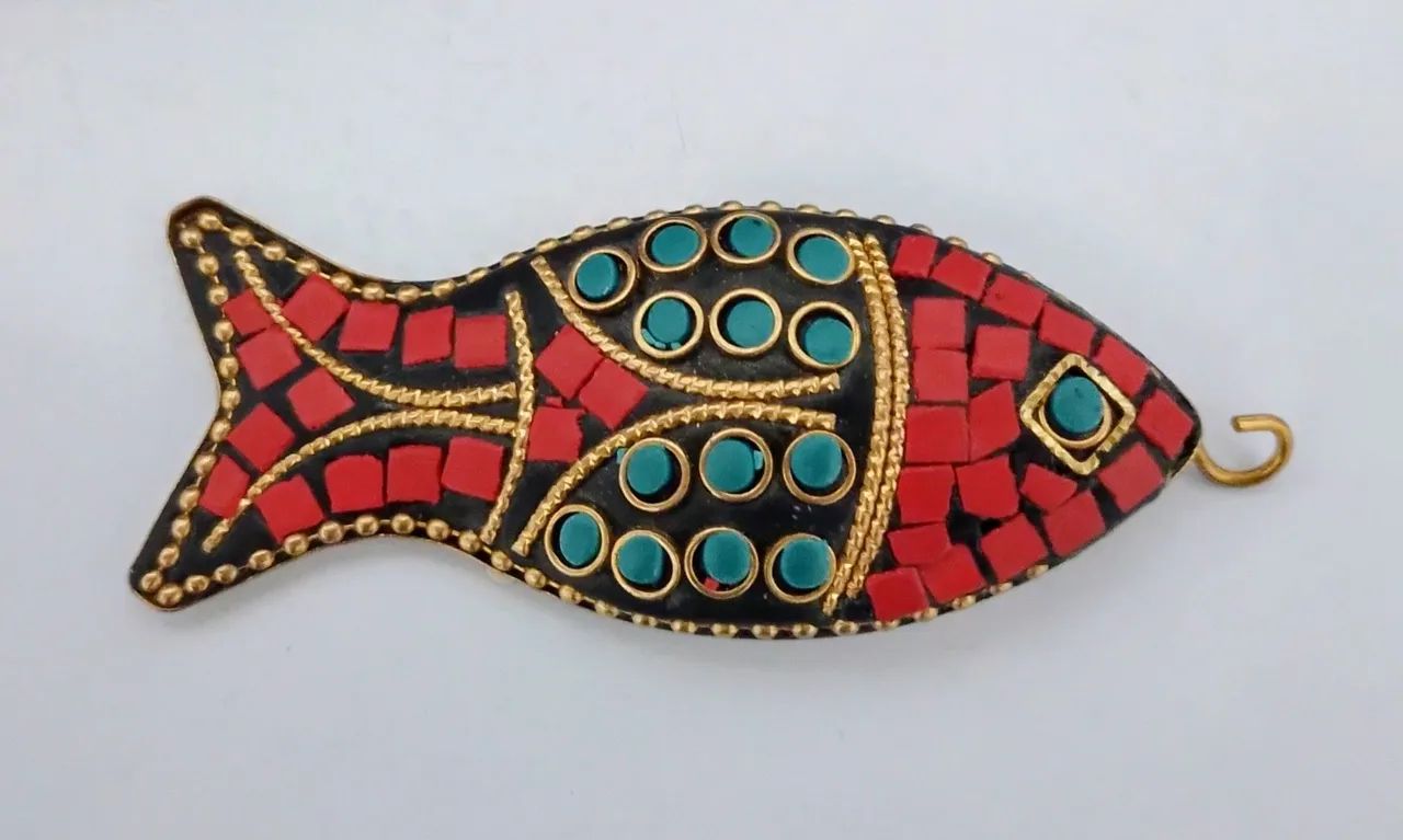 Pingente de peixe vermelho. Centro RJ. 