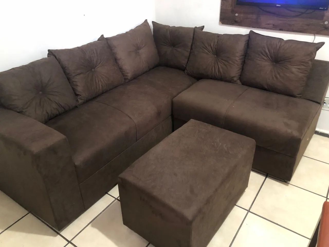 !!SOFA DE CANTO!!! NOVO!!! 12 x 94,90 cartão  - Foto 2