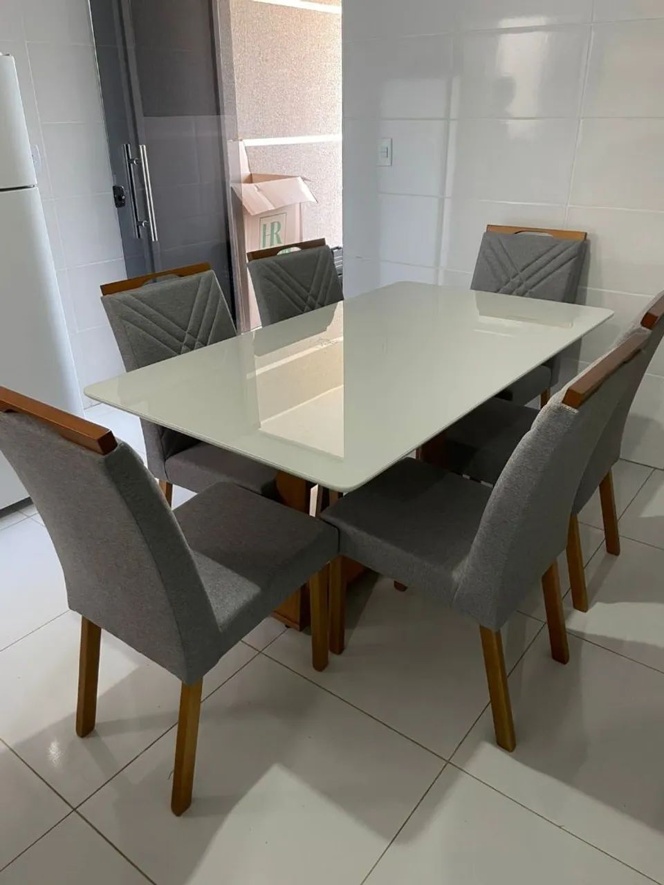 MESA RUBI 160×90 c/6 CADEIRAS SIMONE  - Foto 2