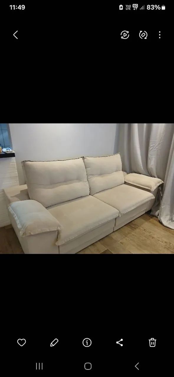 Sofá 4 lugares retrátil  - Foto 2