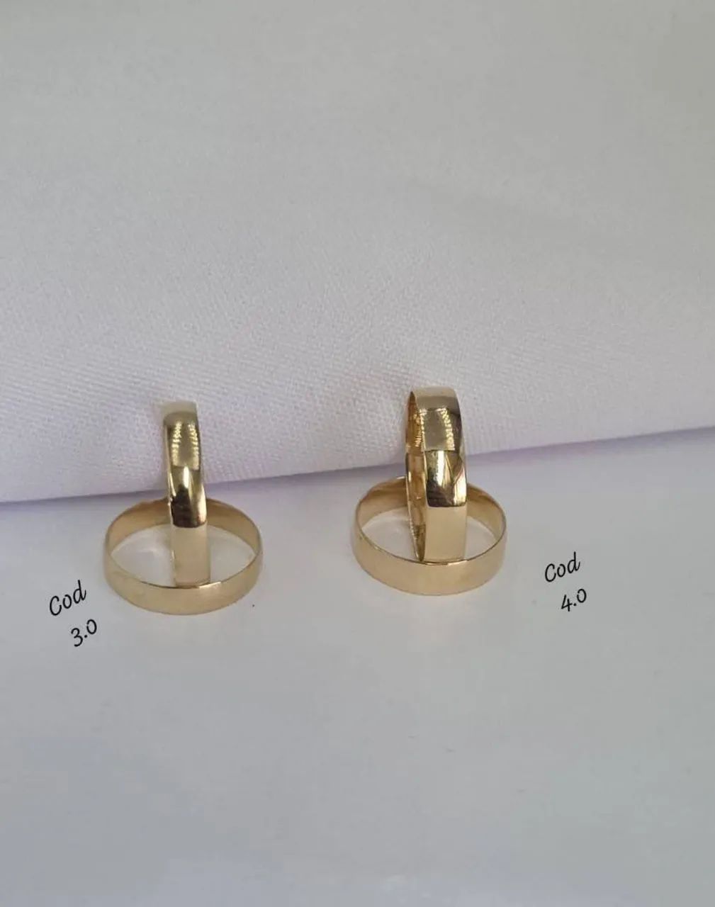 Alianças de ouro 18k 