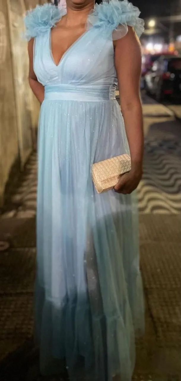 VESTIDO AZUL ELEGANTE  - Foto 2