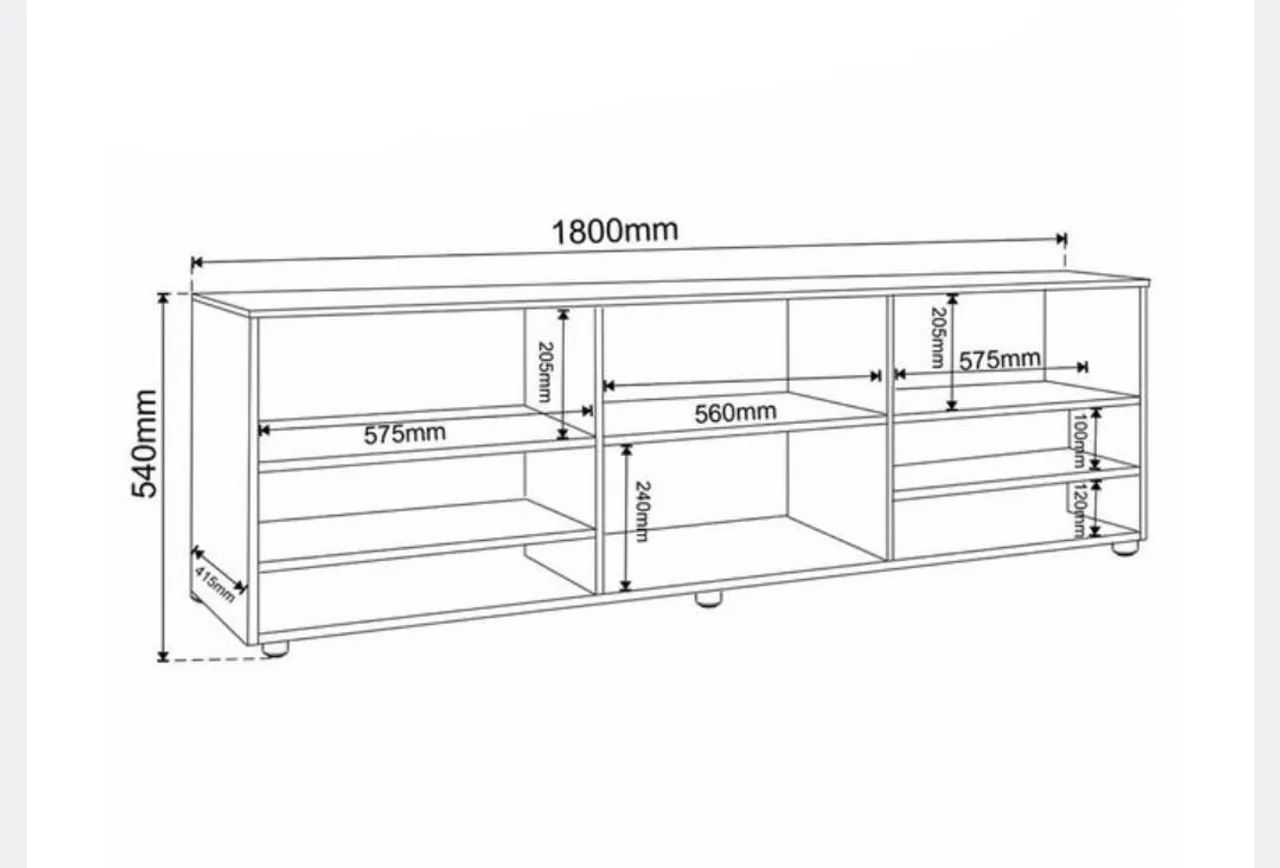 Rack cor madeira 1800 mmx540mmx415mm - Foto 3