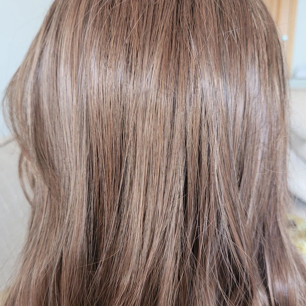Peruca wig, castanho médio, com 65 cm. Nova. - Foto 5