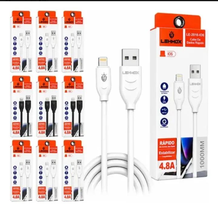Cabo turbo iPhone USB+ ligthning branco