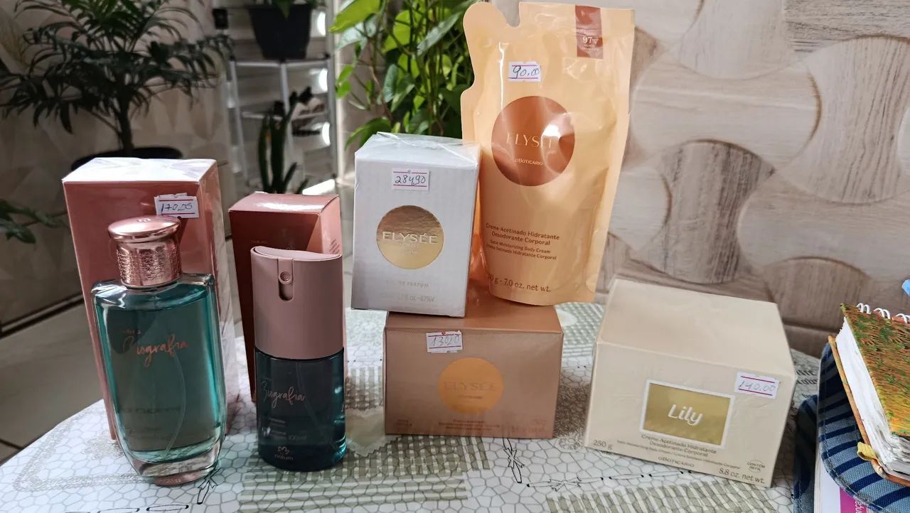 Promoção parfum e cremes acetinados 