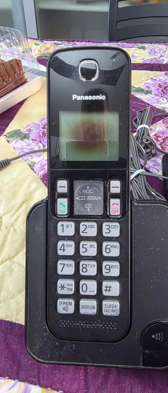 Telefone sem fio com 2 ramais Panasonic - Foto 4