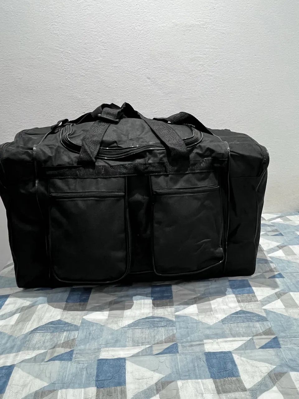 Bolsa de viagem grande , preta 