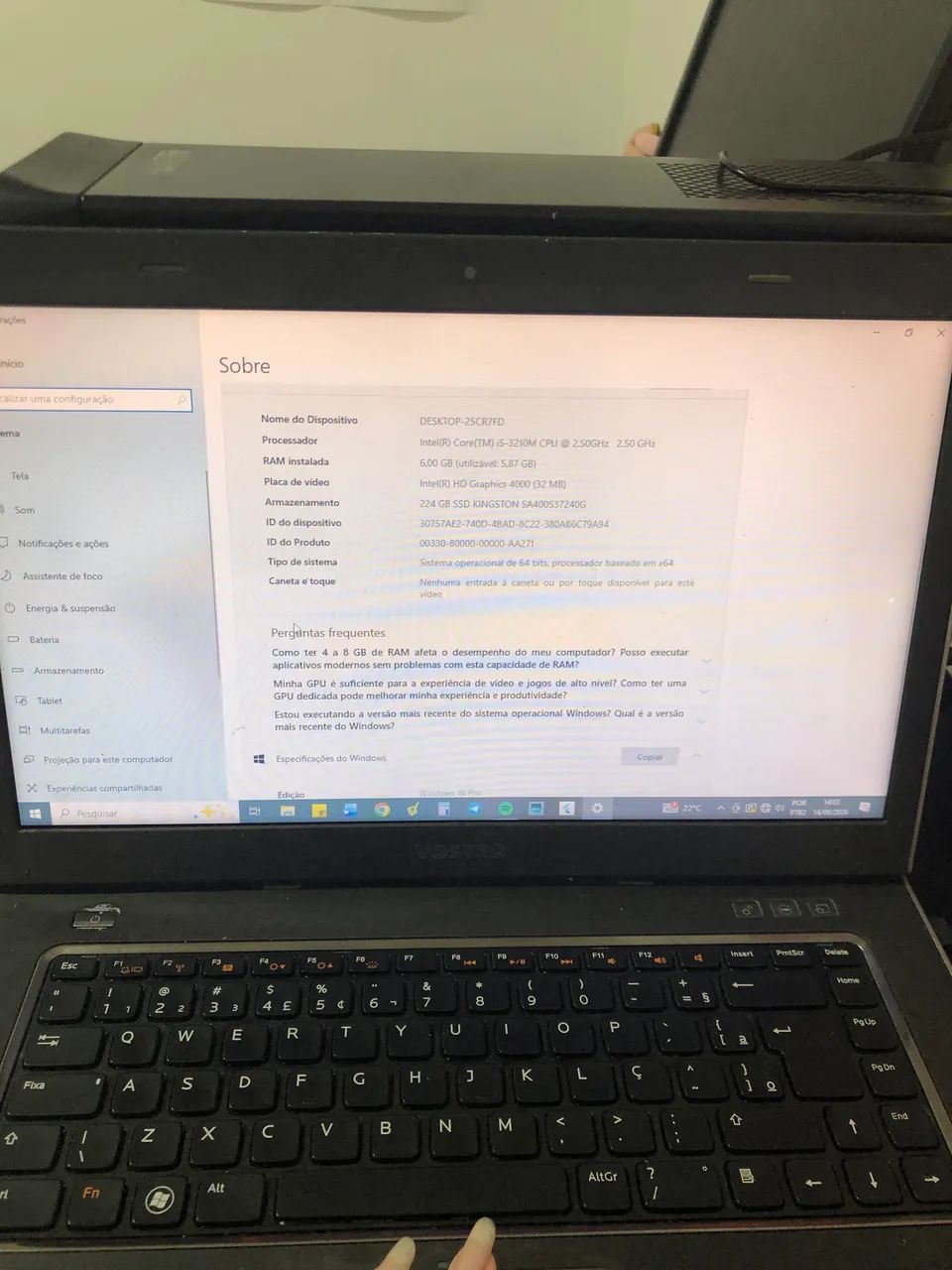 Notebook Dell Core i5 | SSD 240GB - Super Rápido - Foto 4
