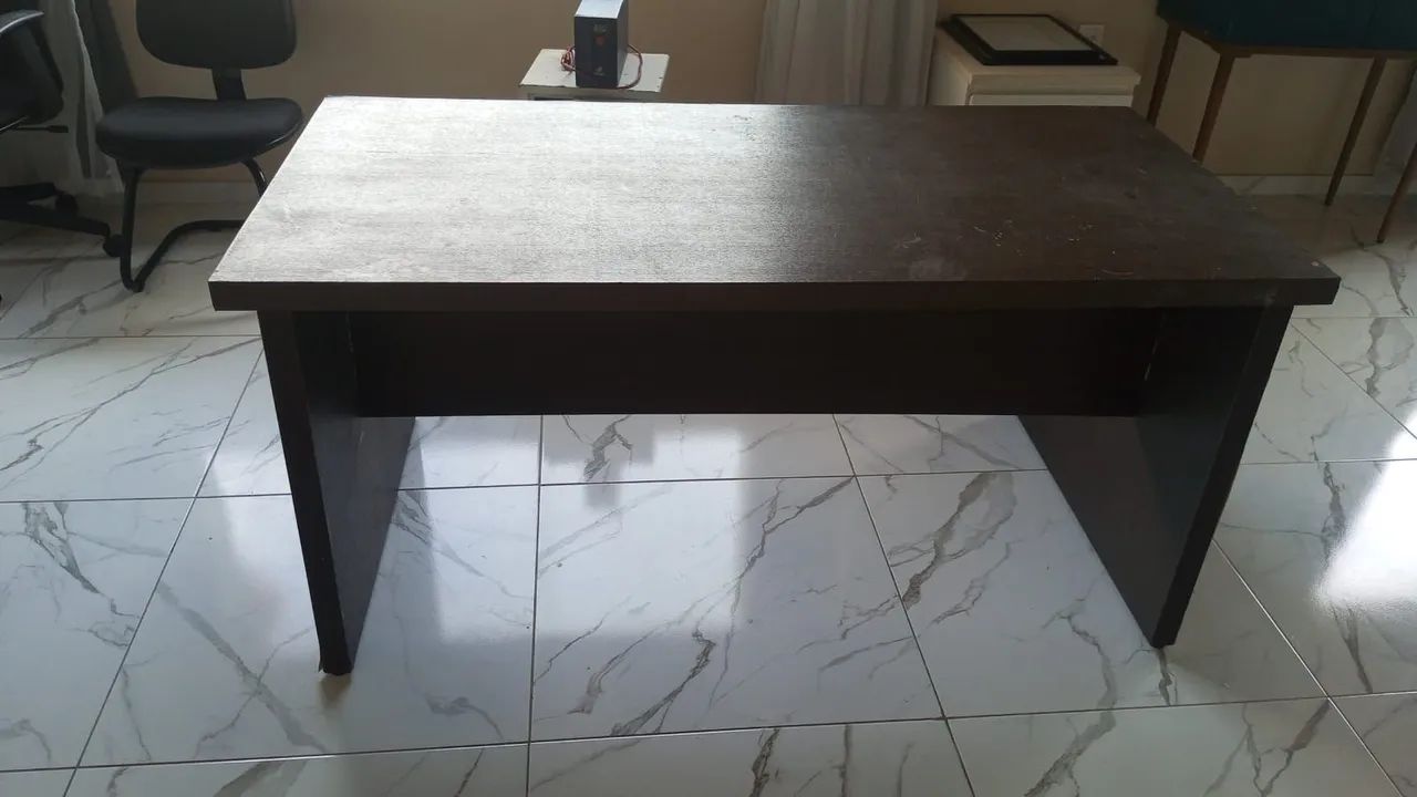 Mesa escritório de Madeira 1,60 x 0,80 - Cor Marrom - Foto 4