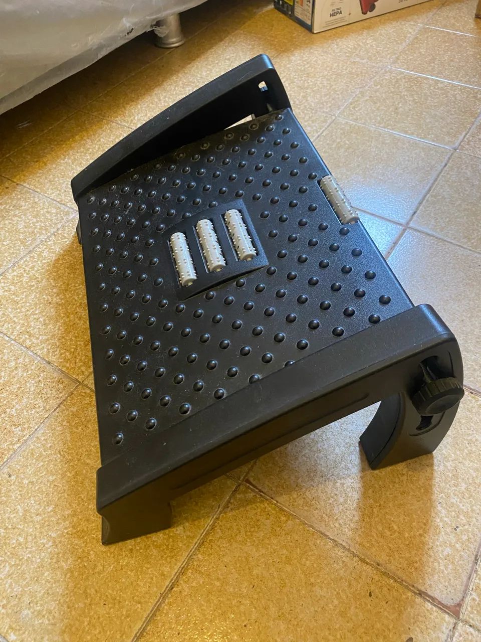 Adjustable Ergonomic Foot Rest, Reduces Fatigue, Improves Posture + Massage