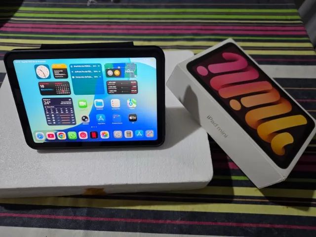 iPad mini 7 (A17 Pro) Wi-Fi 128GB - Completo + Capa Teclado e Película - Foto 2