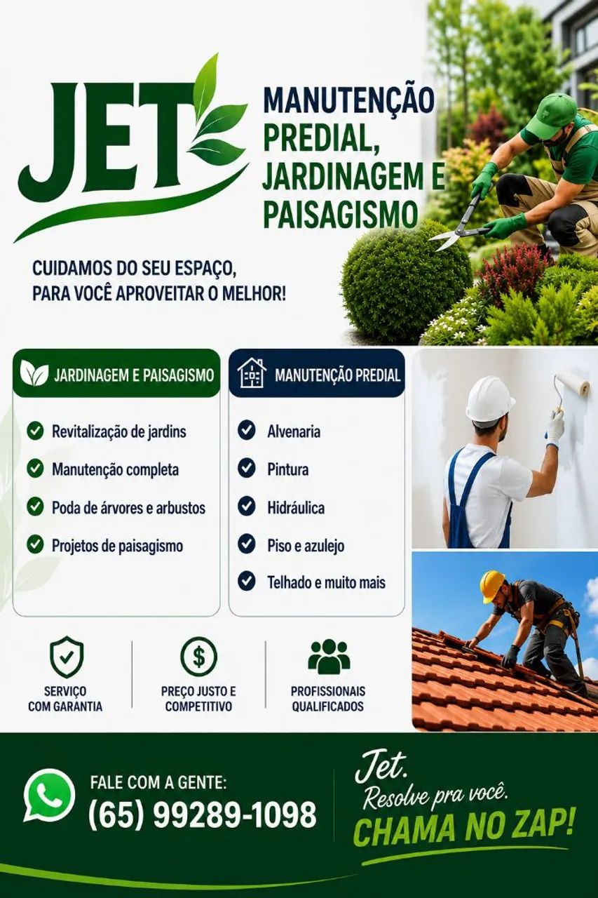 Jardineiro jardinagem limpeza de terreno 