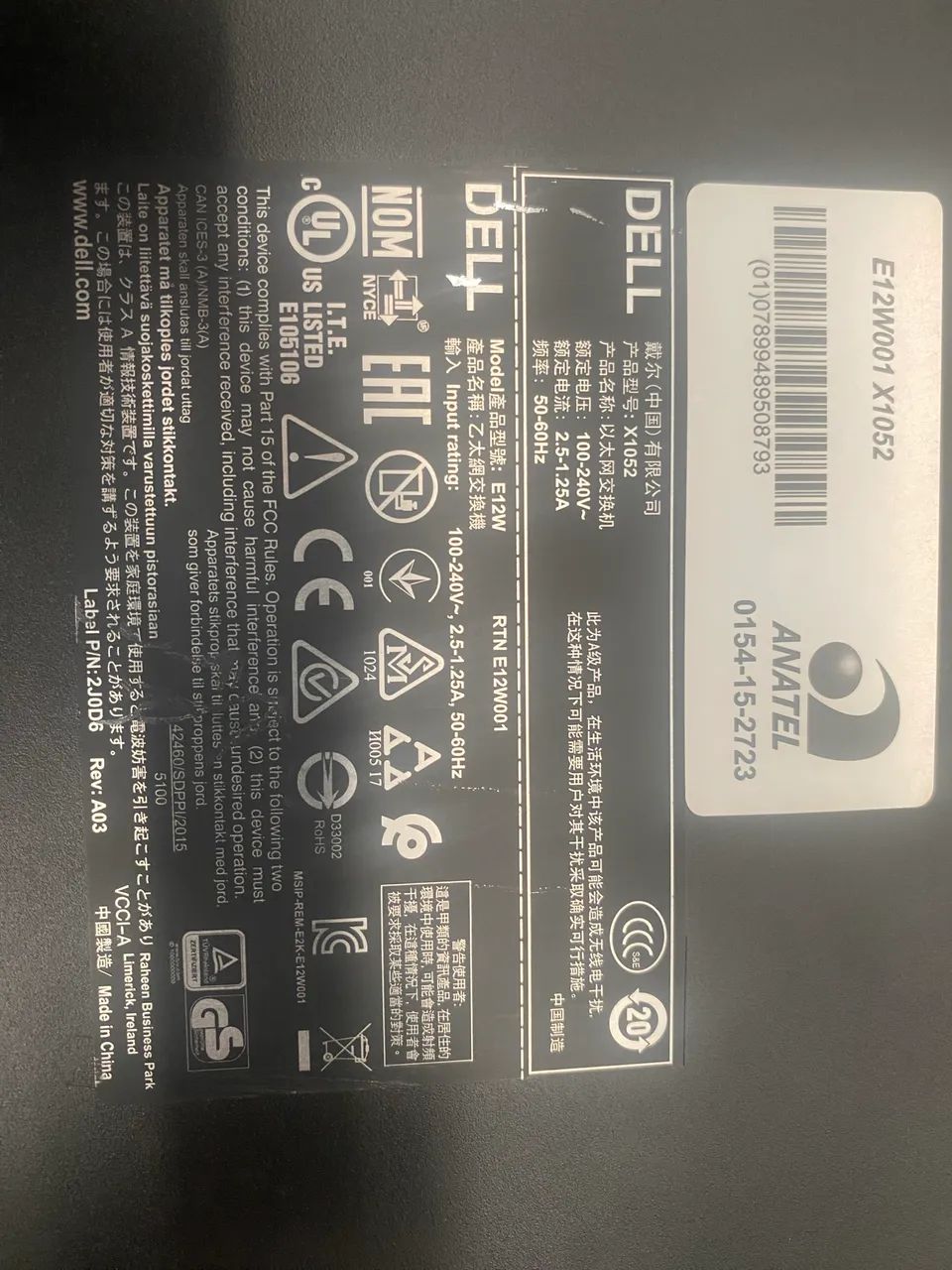 switch Dell X1052 48 portas Gigas + 4 Portas SFP