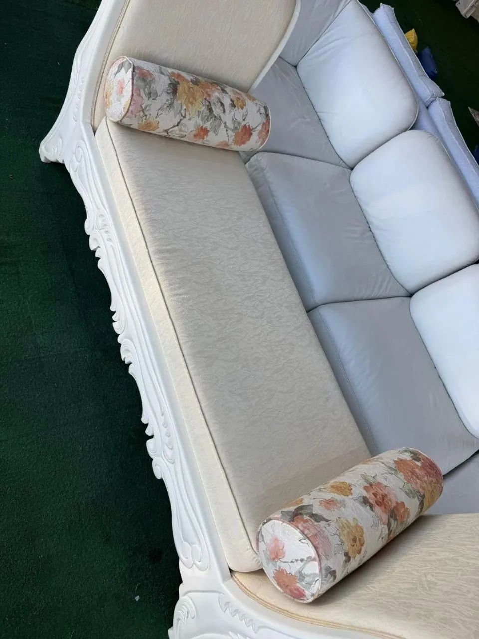 Recamier Branco de Madeira - Foto 5