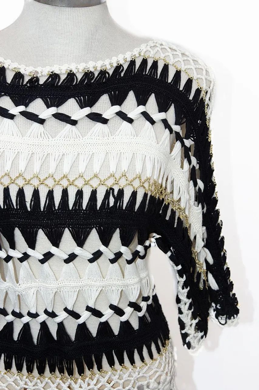 Blusa em crochê de grampo - Foto 3