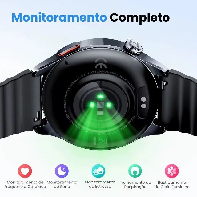 Smartwatch Haylou Watch 4S GPS com tela AMOLED - Foto 5