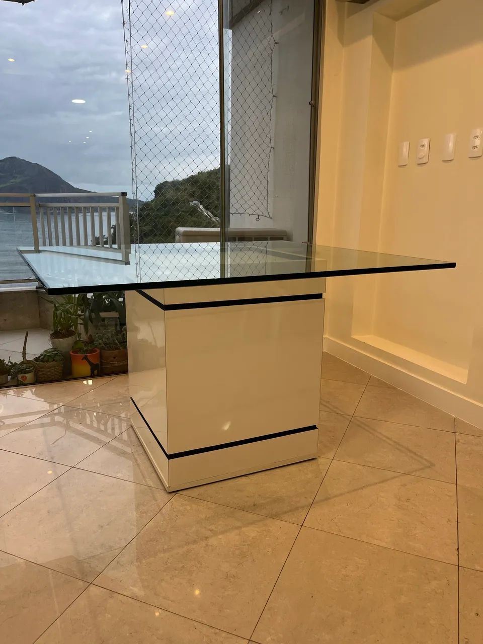 Mesa de jantar com tampo de vidro 15 mm - Foto 3