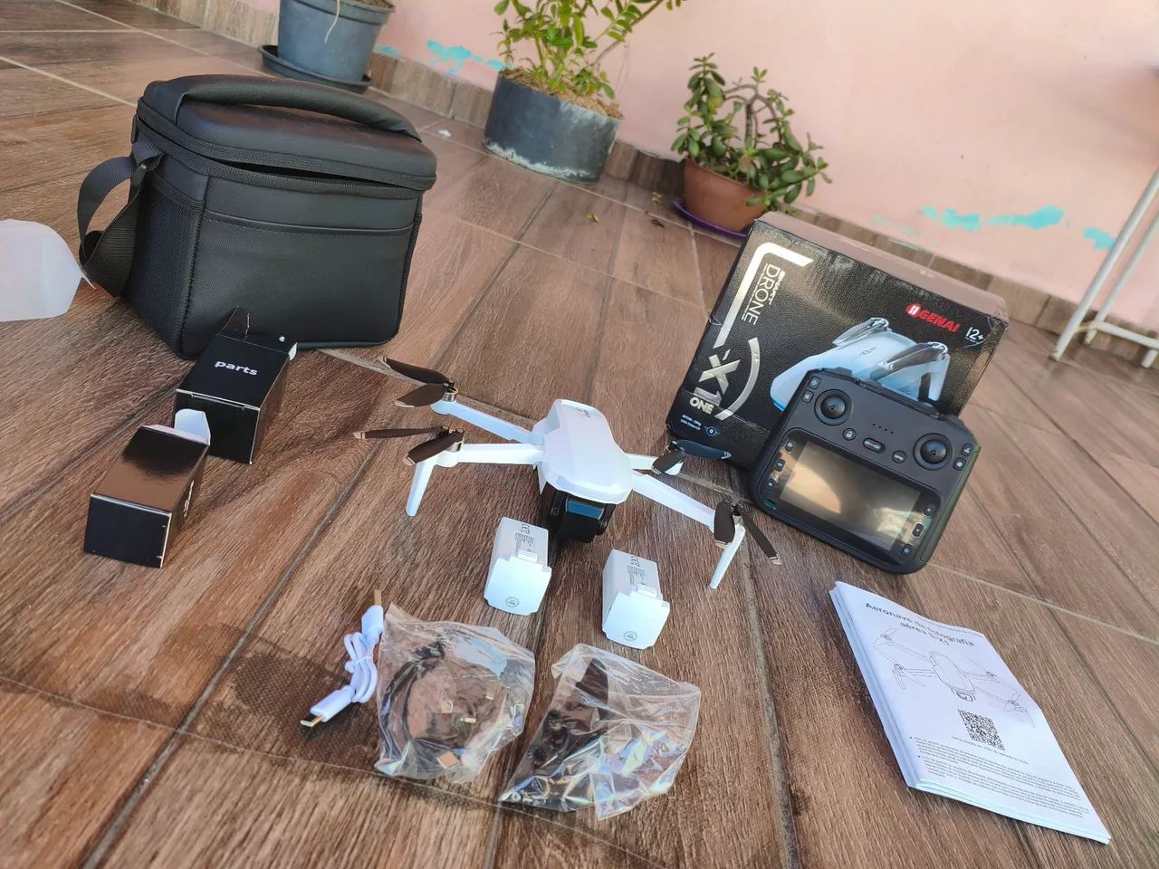 Drone Genai Smart X1 One - 2 baterias + Controle com Tela - Foto 4