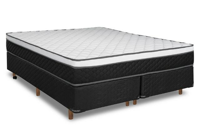 Cama Box King Mannes Mont Blanc Molas Ensacadas - Suporte Alto!