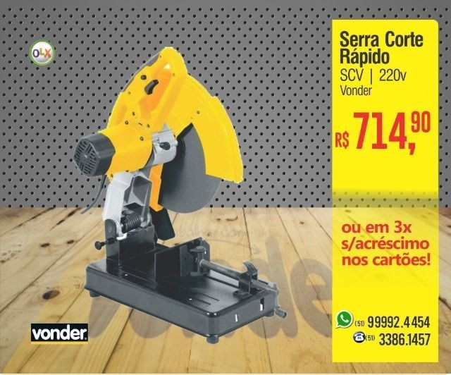 Serra circular com mesa 10" - SCV 1800 - 220v - Vonder - Foto 6