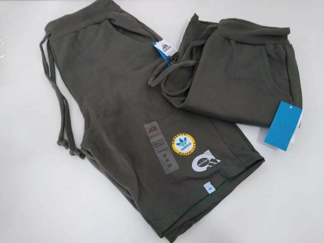 Bermudas Moletom Adidas Presente