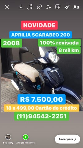 SCOOTER APRILIA SCARABEO 200
