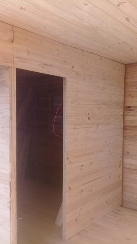 Casa Pré-Fabricada 5.4x5.4 Macho Fêmea de Eucalipto com Banheiro - Foto 3