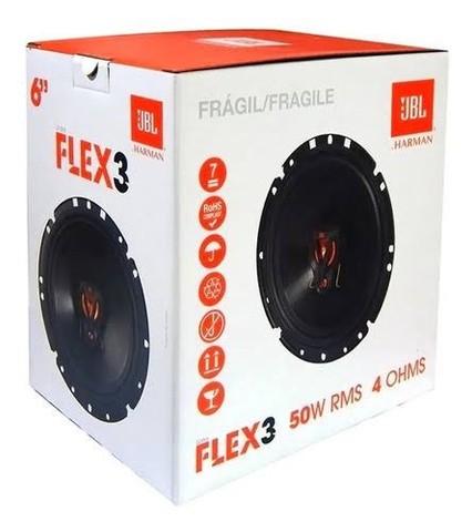 JBL Flex 6 100 rms o par triaxial de 6 polegadas novo