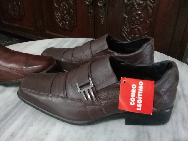 sapatos novos confeccionados em couro legitimo - Foto 4