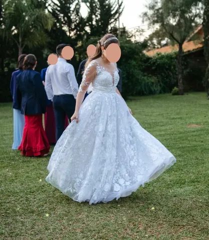 Vestido de noiva de renda - Foto 2