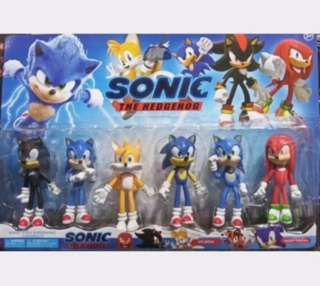 Bonecos Turma Sonic