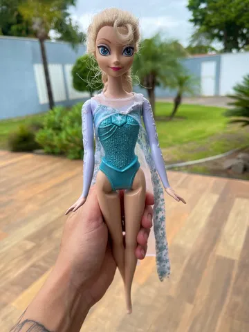 Boneca Elsa Frozen Animators Disney Original 40 Cm