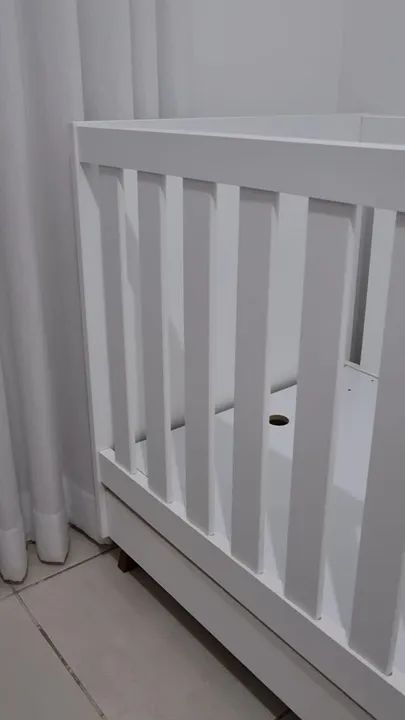 Oportunidade: Berço em MDF Premium - Estado de Novo!