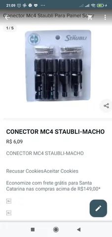 VENDO CONECTOR MC4 STAUBLI-MACHO ! 