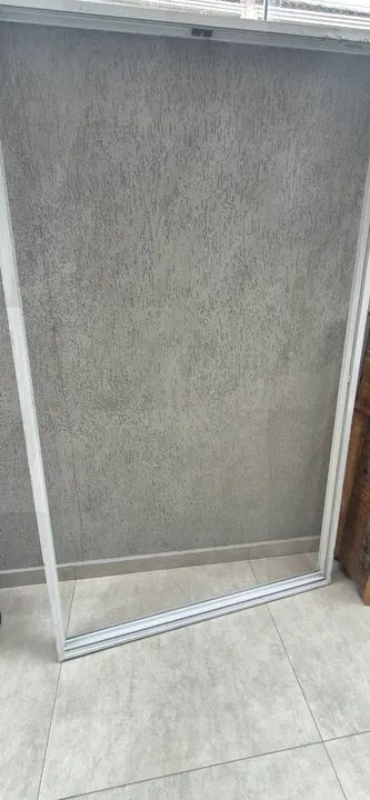 Porta de vidro 2 folhas de alumínio  - Foto 4