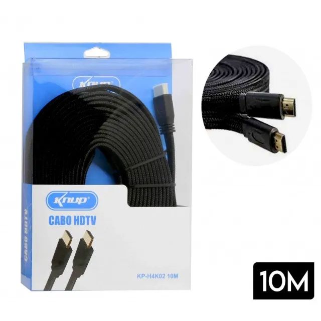 Cabo Hdmi + Hdmi 4k 10m Kp-h4k02 - Knup - Foto 2