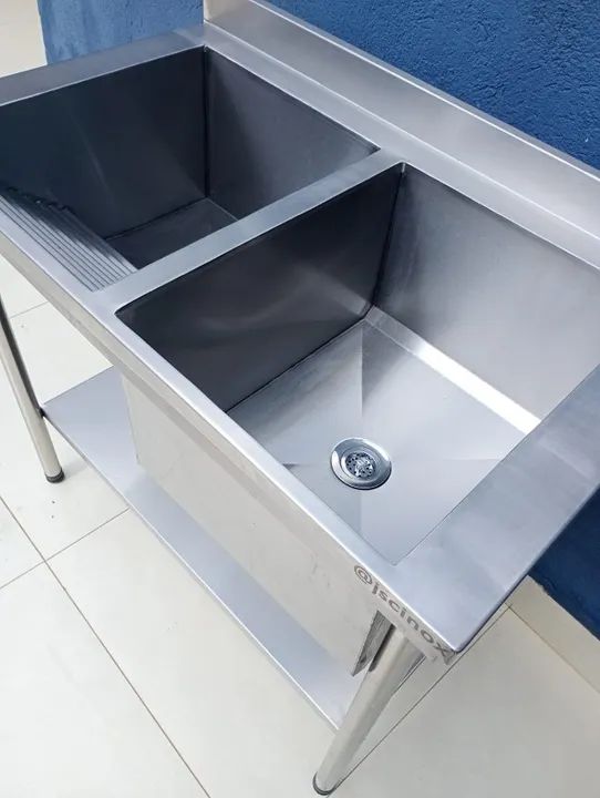 Tanque inox com Cuba dupla. - Foto 3