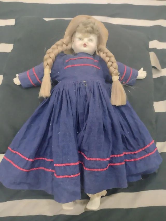 Duas Bonecas antiga porcelana - Foto 4