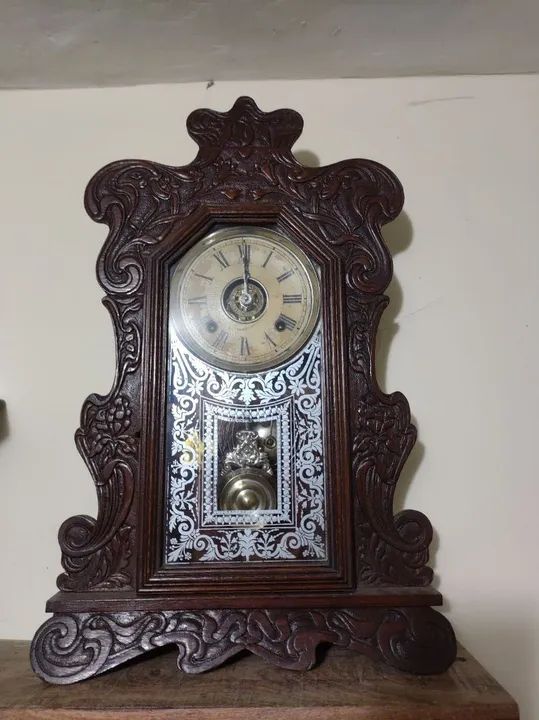 Antigo relógio de parede/mesa Ansonia