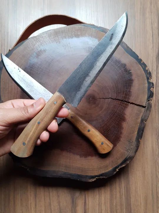 2 facas artesanais de serra por 120 reais - Foto 3