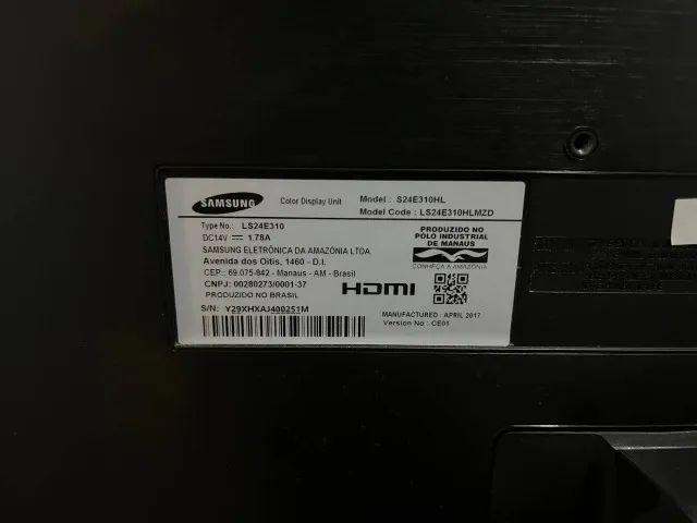 Monitor Samsung 24" com Hdmi S24E310 - Foto 3