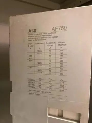 Contator Tripolar Af750-30 - Abb - Foto 6