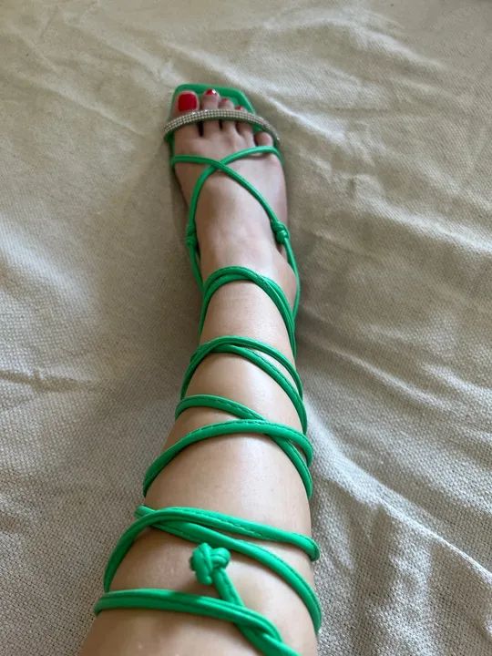 Rasteirinha Amarração Verde  - Foto 5