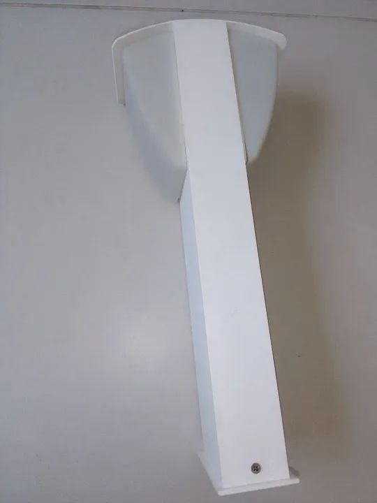 Luminária poste, 40 cm, alumínio, design,, nova, sem uso - Foto 3