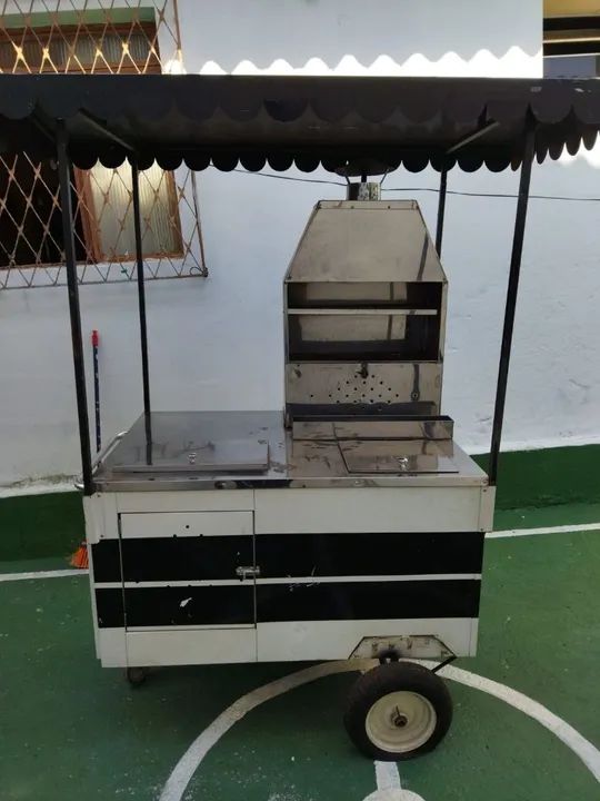 Carrinho de Cachorro Quente e Espetinho